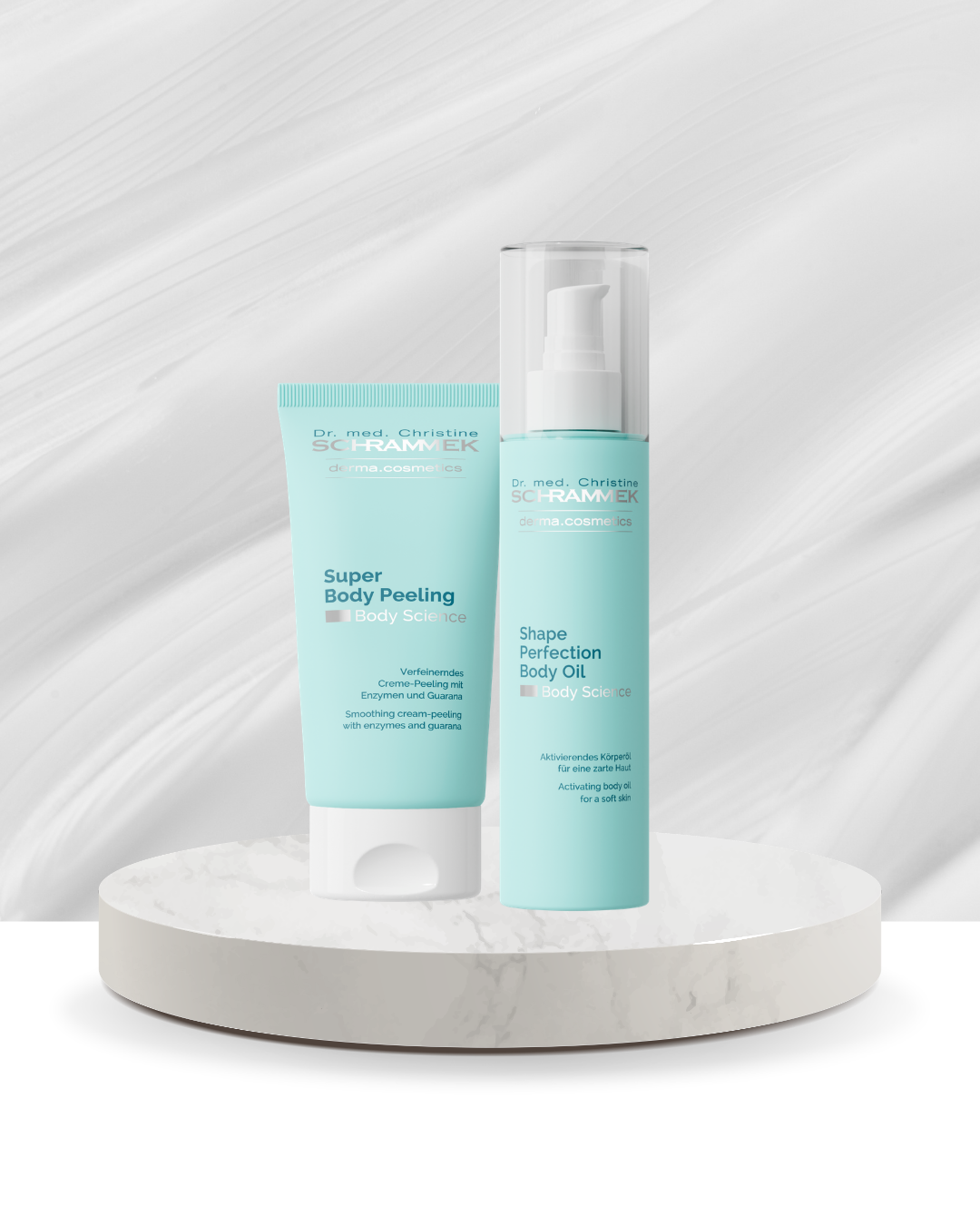 Super body peeling + Shape perfection body oil duo pack